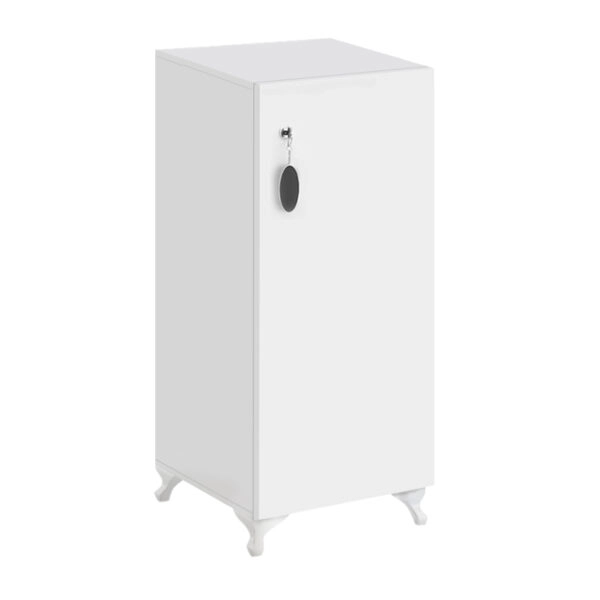 Ντουλάπι με κλειδαριά Zehra Megapap χρώμα λευκό 30x32x88εκ.