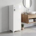 Ντουλάπι με κλειδαριά Zehra Megapap χρώμα λευκό 30x32x108εκ.