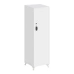 Ντουλάπι με κλειδαριά Zehra Megapap χρώμα λευκό 30x32x128εκ.