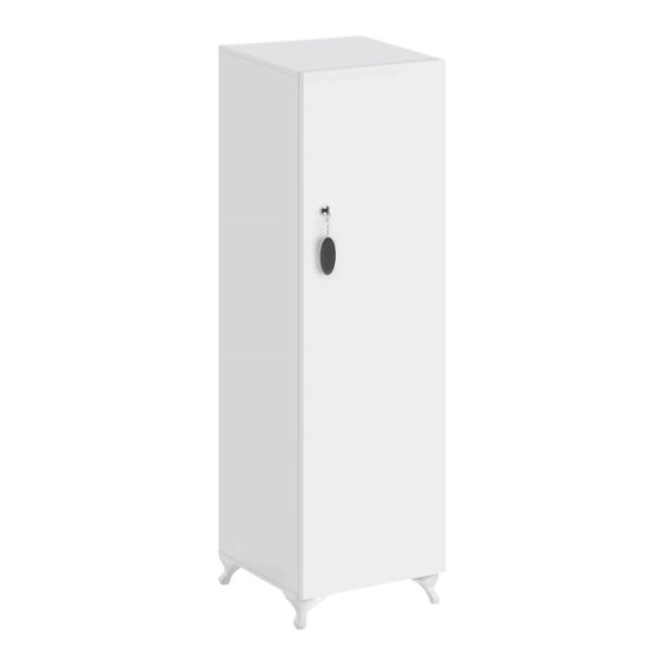 Ντουλάπι με κλειδαριά Zehra Megapap χρώμα λευκό 30x32x128εκ.