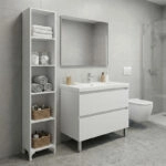 Βιβλιοθήκη - Ραφιέρα Clare Megapap χρώμα λευκό 30x20x168εκ.