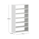 Παπουτσοθήκη Goya Megapap χρώμα λευκό 70x30x120εκ.