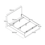 Κρεβάτι Troy Megapap χρώμα φυσικό οξιάς 150x200εκ.
