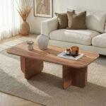 Τραπεζάκι σαλονιού Becaj Megapap χρώμα atlantic pine 120x60x41,4εκ.