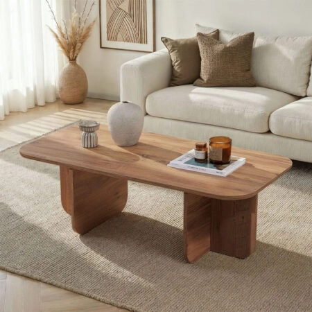 Τραπεζάκι σαλονιού Becaj Megapap χρώμα atlantic pine 120x60x41