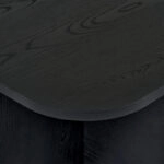 Τραπεζάκι σαλονιού Becaj Megapap χρώμα black wood 120x60x41,4εκ.