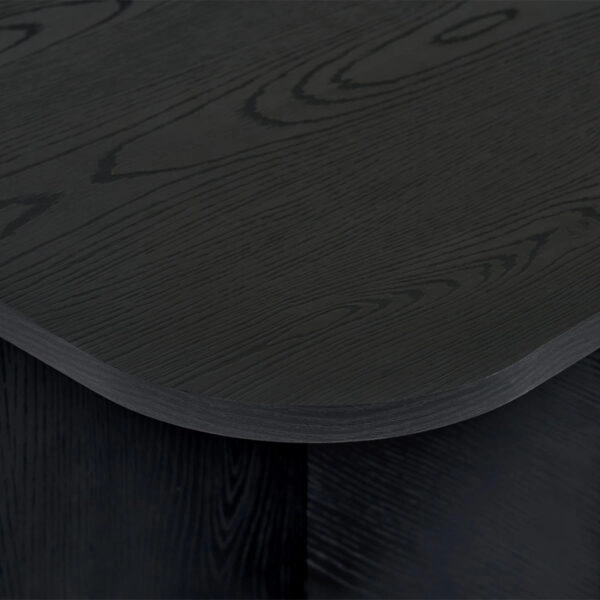 Τραπεζάκι σαλονιού Becaj Megapap χρώμα black wood 120x60x41,4εκ.