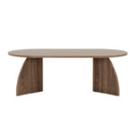 Τραπεζάκι σαλονιού Melina Megapap χρώμα καρυδί 120x60x40εκ.