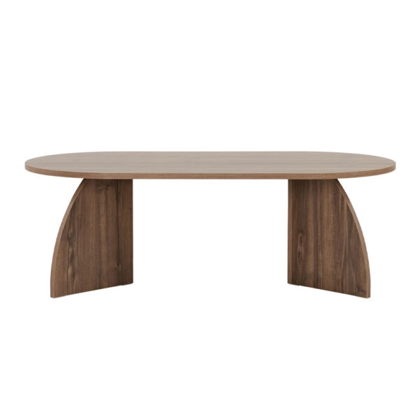 Τραπεζάκι σαλονιού Melina Megapap χρώμα καρυδί 120x60x40εκ.