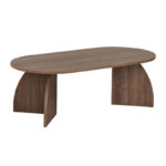 Τραπεζάκι σαλονιού Melina Megapap χρώμα καρυδί 120x60x40εκ.