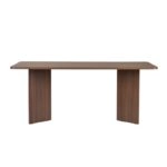 Τραπέζι Linza Megapap χρώμα καρυδί 180x90x75εκ.