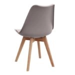 Σετ τραπεζαρία 5τμχ Xana - Viva Megapap χρώμα sepet oak - cappuccino Ø90x77,7εκ.