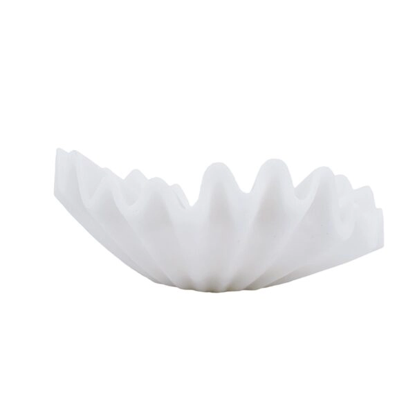 Artekko Coral Λευκό Διακοσμητικό Μπολ Ρητίνης (25x24.5x10)cm