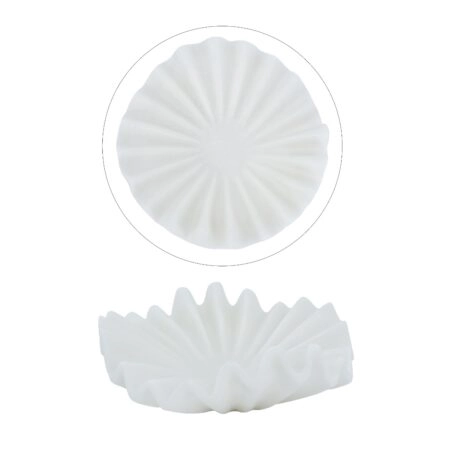 Artekko Coral Λευκό Διακοσμητικό Μπολ Ρητίνης (25x24.5x10)cm