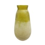 Artekko Frosted Γυάλινο Βάζο σε Πράσινο Απόχρωση (16.5x16.5x31.8)cm