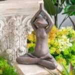 Artekko Animal Καφέ Διακοσμητικός Βάτραχος από Μαγνήσιο (29x38x17)cm