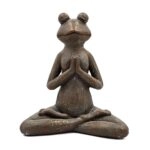 Artekko Animal Καφέ Διακοσμητικός Βάτραχος από Μαγνήσιο (30x18x34)cm