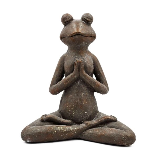 Artekko Animal Καφέ Διακοσμητικός Βάτραχος από Μαγνήσιο (30x18x34)cm