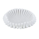 Artekko Coral Λευκό Διακοσμητικό Μπολ Ρητίνης (24.3x24.3x6.8)cm