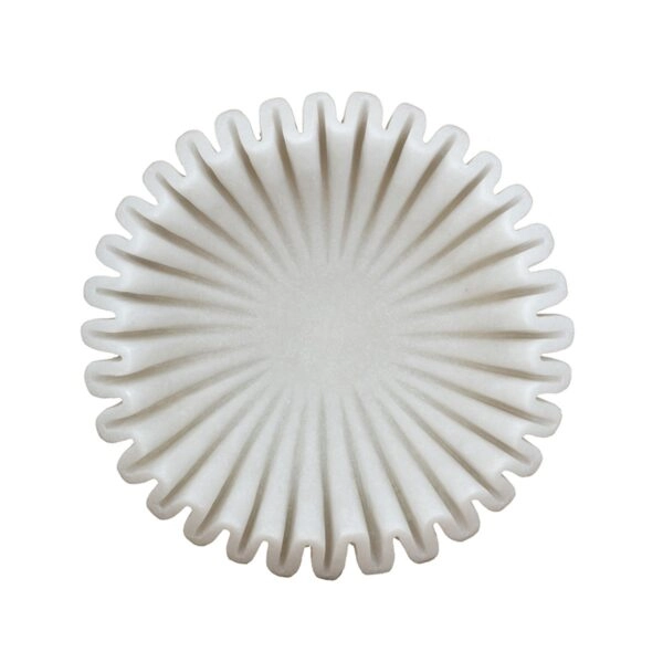 Artekko Coral Λευκό Διακοσμητικό Μπολ Ρητίνης (24.3x24.3x6.8)cm