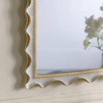 Artekko Frame Λευκός Καθρέπτης Ρητίνης με Χρυσές Λεπτομέρειες (36.2x2.2x40.5)cm