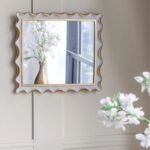 Artekko Frame Λευκός Καθρέπτης Ρητίνης με Χρυσές Λεπτομέρειες (36.2x2.2x40.5)cm