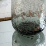 Artekko Twilight Γκρι Γυάλινο Διακοσμητικό Βάζο (16x16x27)cm