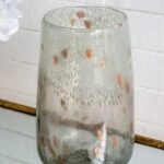 Artekko Twilight Γκρι Γυάλινο Διακοσμητικό Βάζο (16x16x27)cm