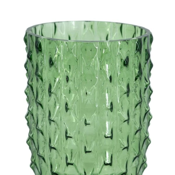 Artekko Glassy Πράσινο Γυάλινο Βάζο (21.5x21.5x32.6)cm