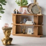 Artekko Statue Χρυσό Βοηθητικό Τραπέζι με Προτομή από Μαγνήσιο (35x34x50)cm