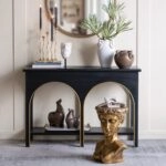 Artekko Statue Χρυσό Βοηθητικό Τραπέζι με Προτομή από Μαγνήσιο (35x34x50)cm