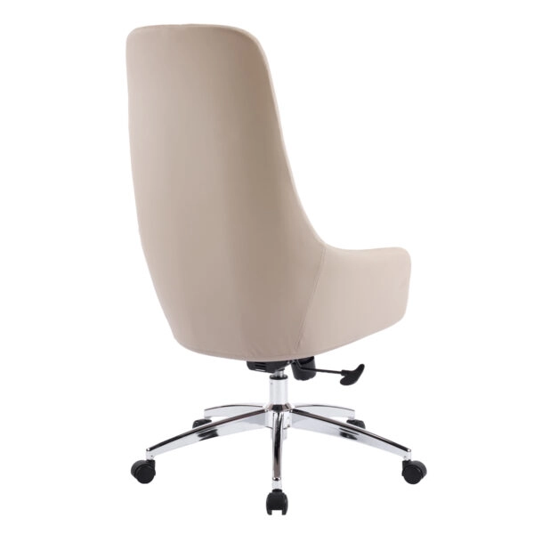 ΚΑΡΕΚΛΑ ΓΡΑΦΕΙΟΥ BEKKER HM18359.02 ΜΠΕΖ PU ΔΕΡΜΑ--ΒΑΣΗ ΧΡΩΜΙΟΥ 67x67x126Υεκ