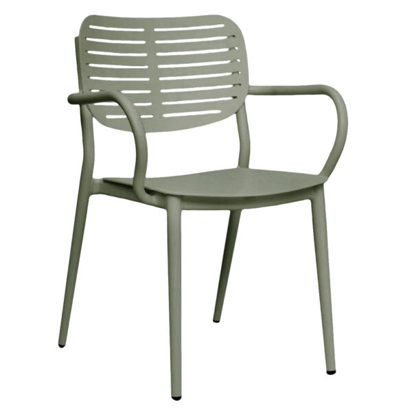 ΠΟΛΥΘΡΟΝΑ ΤΡΑΠΕΖΑΡΙΑΣ HILLIARD HM6644.07 ΑΛΟΥΜΙΝΙΟ ΣΕ OLIVE GREEN 56x58x80Υεκ