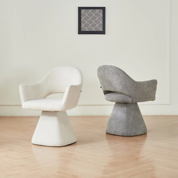 ΠΟΛΥΘΡΟΝΑ ΤΡΑΠΕΖΑΡΙΑΣ ΠΕΡΙΣΤΡΕΦΟΜΕΝΗ SIMA HM18360.02 ΕΚΡΟΥ ΥΦΑΣΜΑ 64x61x84,5Υεκ