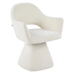 ΠΟΛΥΘΡΟΝΑ ΤΡΑΠΕΖΑΡΙΑΣ ΠΕΡΙΣΤΡΕΦΟΜΕΝΗ SIMA HM18360.02 ΕΚΡΟΥ ΥΦΑΣΜΑ 64x61x84,5Υεκ