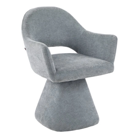 ΠΟΛΥΘΡΟΝΑ ΤΡΑΠΕΖΑΡΙΑΣ ΠΕΡΙΣΤΡΕΦΟΜΕΝΗ SIMA HM18360.01 ΓΚΡΙ ΥΦΑΣΜΑ 64x61x84