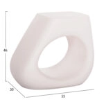 ΣΚΑΜΠΟ ΣΑΛΟΝΙΟΥ LANS HM4691.02 FIBER CEMENT ΣΕ ΛΕΥΚΟ--55x30x46Υεκ.