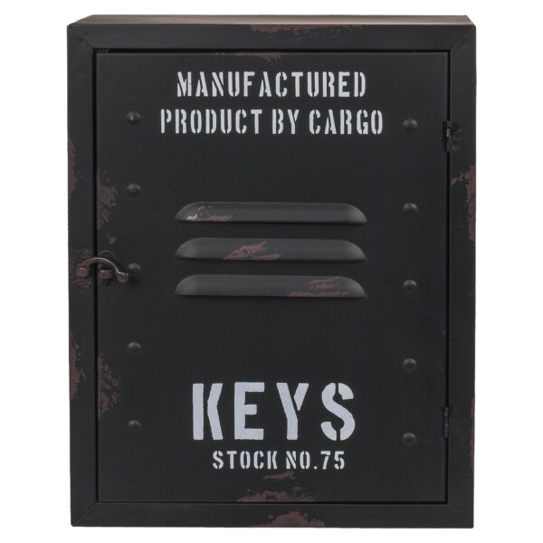 Κλειδοθήκη ‘Cargo’ 8 Θέσεων Μαύρο Μέταλλο 23x9x30cm