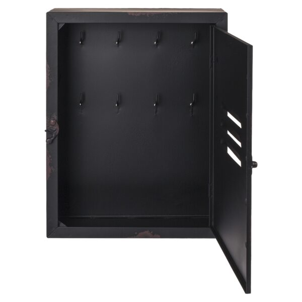 Κλειδοθήκη ‘Cargo’ 8 Θέσεων Μαύρο Μέταλλο 23x9x30cm