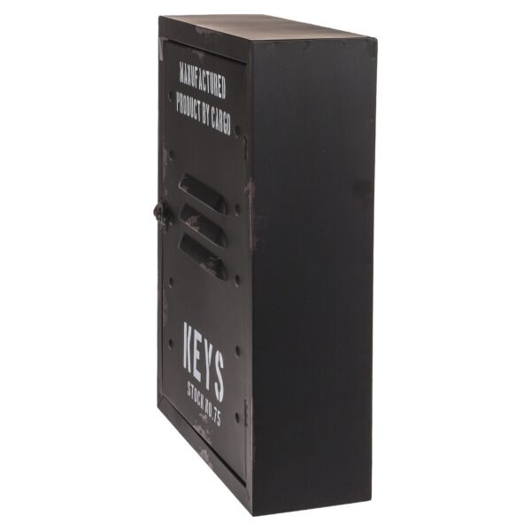 Κλειδοθήκη ‘Cargo’ 8 Θέσεων Μαύρο Μέταλλο 23x9x30cm