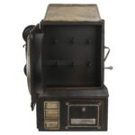 Κλειδοθήκη Τηλέφωνο 6 Θέσεων Με Ρολόι Μπρονζέ/Μαύρο Μέταλλο 26x35.5cm