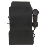 Κλειδοθήκη Τηλέφωνο 6 Θέσεων Με Ρολόι Μπρονζέ/Μαύρο Μέταλλο 26x35.5cm