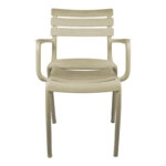 Πολυθρόνα Almea  στοιβαζόμενη pp cappuccino 58x56x82εκ