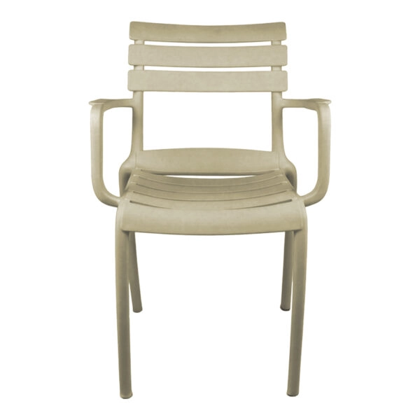 Πολυθρόνα Almea  στοιβαζόμενη pp cappuccino 58x56x82εκ