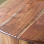 Artekko Jali Καφέ Ξύλινο Τραπέζι Σαλονιού (93x93x46)cm