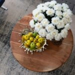 Artekko Jali Καφέ Ξύλινο Τραπέζι Σαλονιού (93x93x46)cm