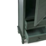 Wia Ξύλινη Μασίφ Ντουλάπα (125x57x220)cm