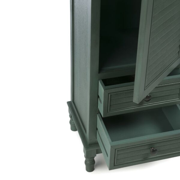 Wia Ξύλινη Μασίφ Ντουλάπα (125x57x220)cm