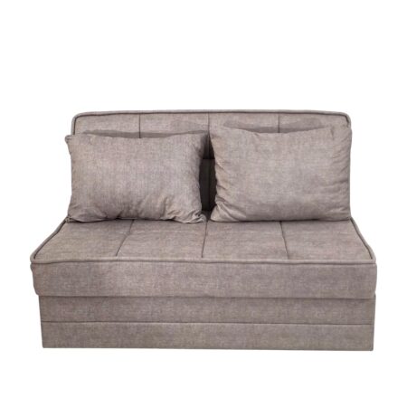 Artekko Thales Μπεζ Διθέσιος Καναπές με Αποθηκευτικό Χώρο (110x140x90)cm Κρεβάτι (200x140x45)cm