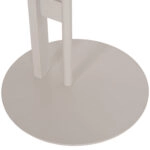 ΒΟΗΘΗΤΙΚΟ ΤΡΑΠΕΖΙ ΟΒΑΛ ALPER HM18328 MDF SONAMA--ΜΕΤΑΛΛΟ ΛΕΥΚΟ 50x50x51Υεκ.